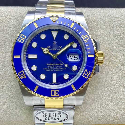 Customized Brand High-End Luxury Automatic Mechanical Watch Inspired by the Submariner Series, Model 116613LB-97203