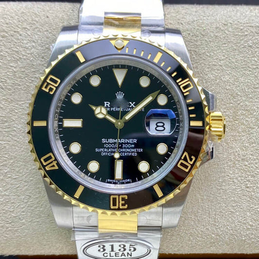 Customized Brand High-End Luxury Automatic Mechanical Watch Inspired by the Submariner Series, Model 116613-LN-97203