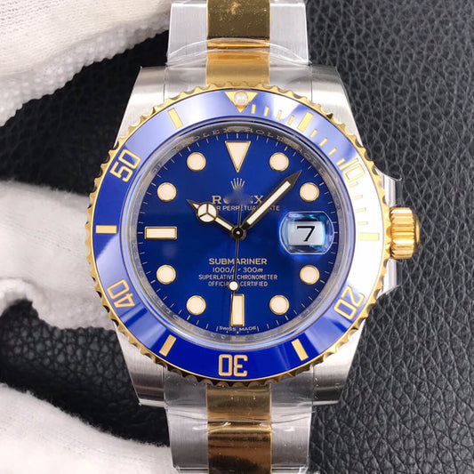 Customized Brand High-End Luxury Automatic Mechanical Watch Inspired by the Submariner Series, Model 116613LB-97203