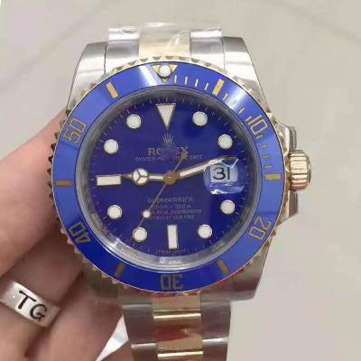 Customized Brand High-End Luxury Automatic Mechanical Watch Inspired by the Submariner Series, Model 116613LB