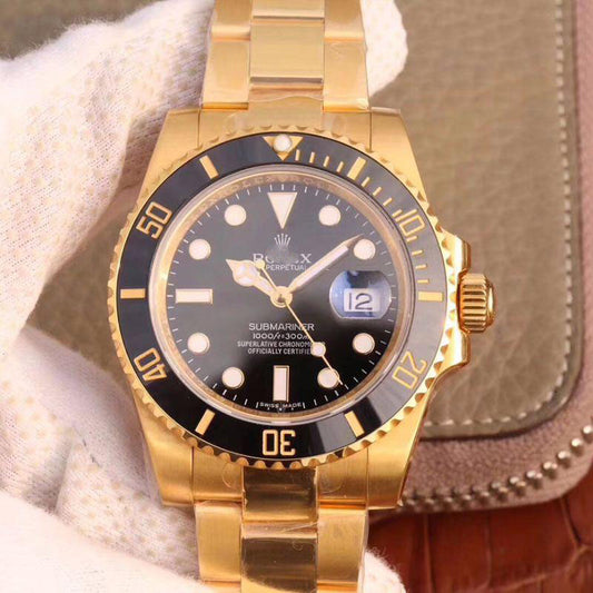 Customized Brand High-End Luxury Automatic Mechanical Watch Inspired by the Submariner Series, Model  116618LN