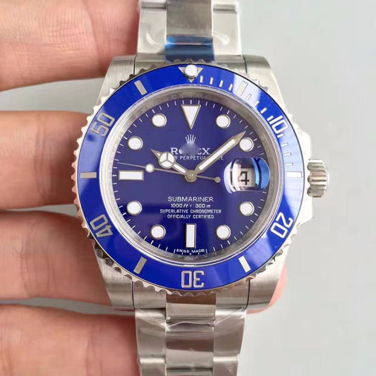 Customized Brand High-End Luxury Automatic Mechanical Watch Inspired by the Submariner Series, Model 116619LB