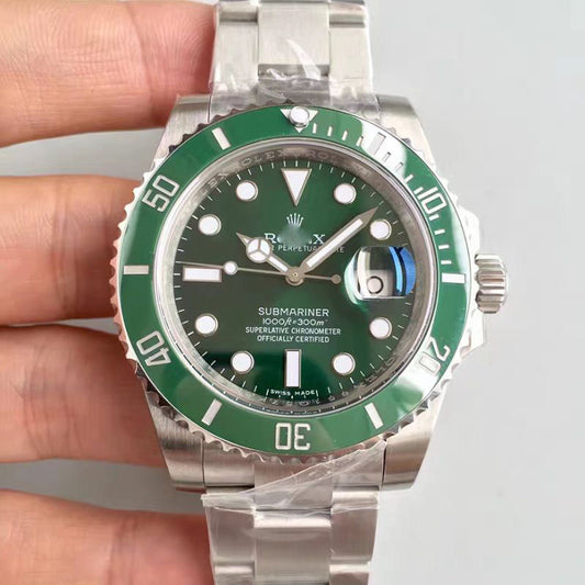 Customized Brand High-End Luxury Automatic Mechanical Watch Inspired by the Submariner Series, Model 116610LV