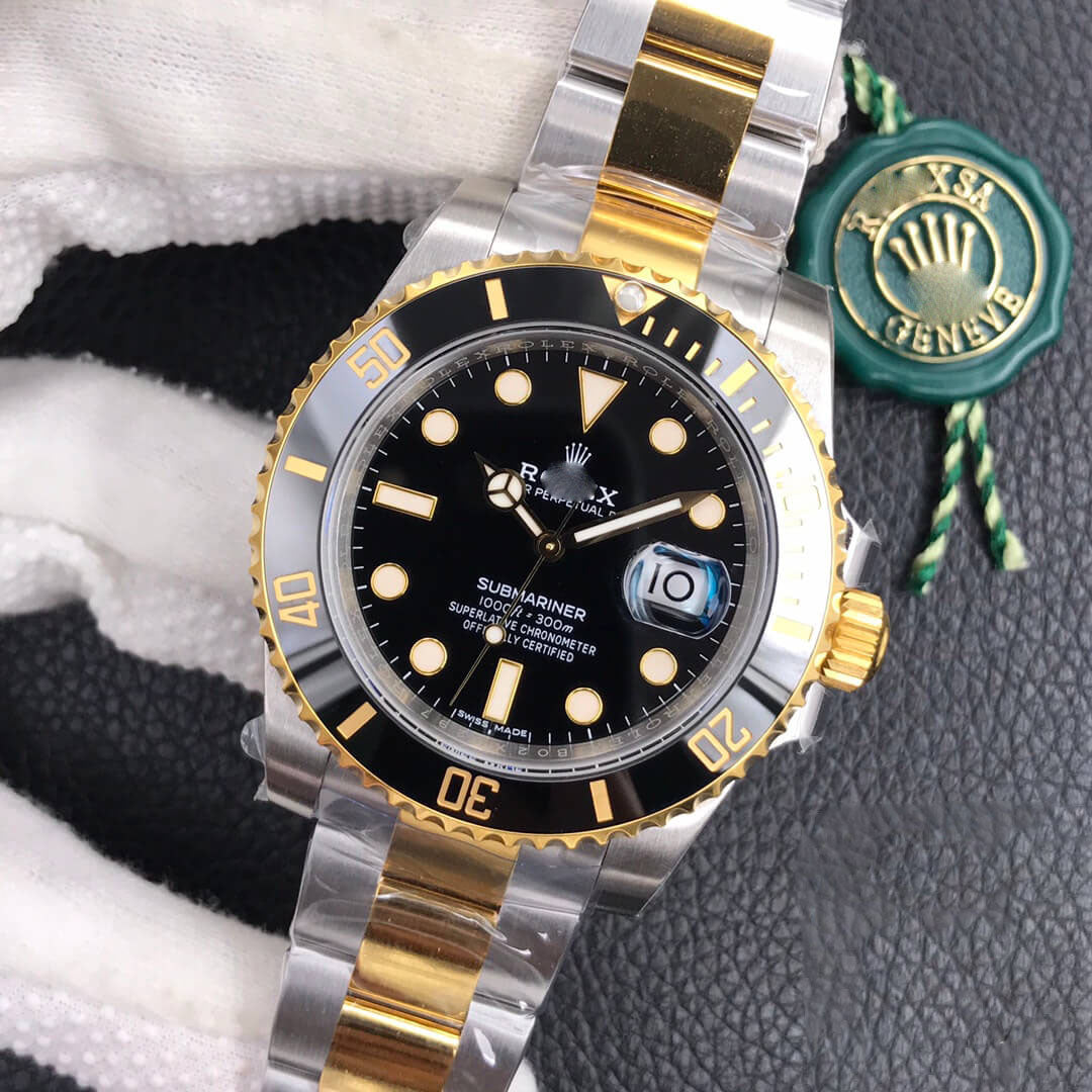 Customized Brand High-End Luxury Automatic Mechanical Watch Inspired by the Submariner Series, Model 116618LN-97208